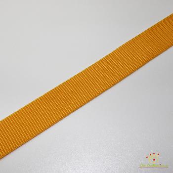 Gurtband Uni in Ocker, 30 mm breit, Meterware im Ausschnitt